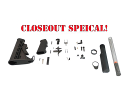 DPMS 9mm Classic with Panther Polished Trigger Pistol Lower Build Kit, Black