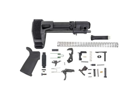DPMS MOE Hiperfire RBT Pistol Lower Build Kit With Maxim PDW Brace, Black