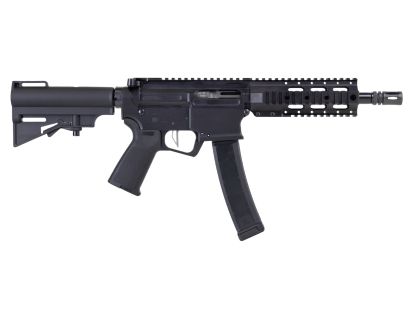 DPMS "Kitty Kat 7.5" S9 9MM A4 Slick Side Quad Rail SBA3 KK9-S Pistol, Black