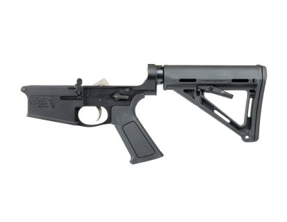 DPMS DP-10 MOE Lower with Panther Polished Trigger & Over Molded Grip, Black