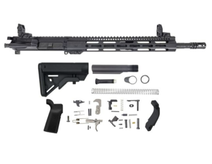 DPMS Rifle Kit 5.56 NATO 1:7 Phosphate 16" Upper with 13.5" Handguard M-LOK & MBUS Sight Set, B5 Systems Lower Build Kit PPT