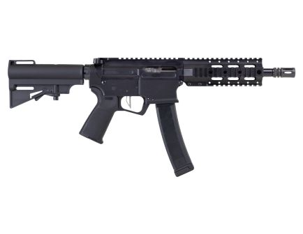 DPMS "Kitty Kat 7.5" S9 9MM A4 Slick Side Quad Rail SBA3 KK9-S Pistol, Black