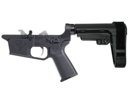 DPMS DP-9 MOE SBA3 Lower with Panther Polished Trigger, Black