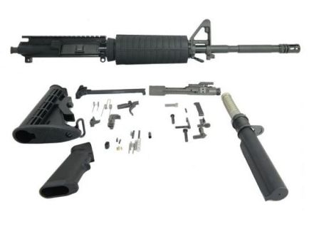 DPMS Retro M4 16" Carbine-Length 5.56 NATO 1:7 Phosphate Complete Rifle Kit, Black