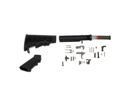 DPMS 9mm Classic with Panther Polished Trigger Lower Build Kit, Black